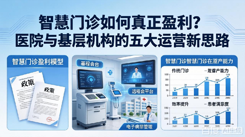 智慧门诊如何真正盈利？医院与基层机构的五大运营新思路