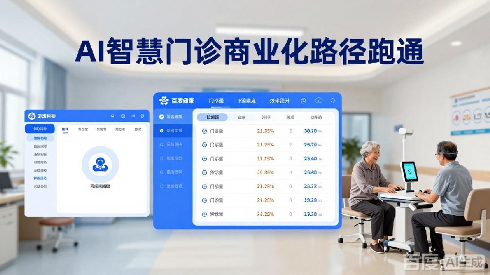 百度 AI 智慧门诊批量落地地市三甲！医康养闭环模式规模化复制