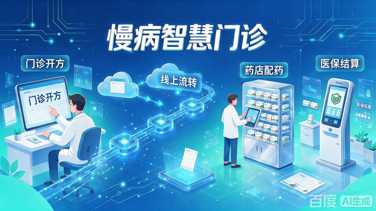 门诊‑药店打通！电子处方流转新规落地，慢病智慧门诊迎来新服务场景