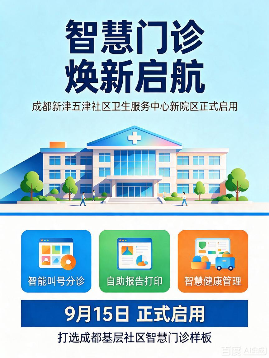 成都新津基层智慧门诊上新！家门口社区门诊，兼顾智慧与适老